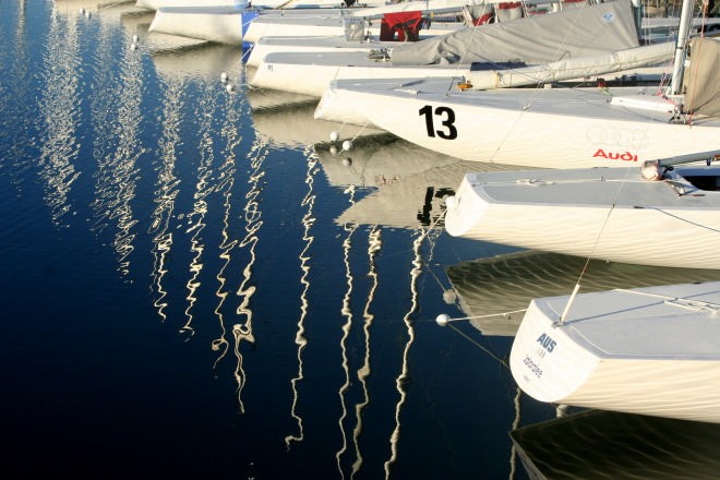 Sunrise, Day 5 Audi Etchells Worlds © Sail-World.com /AUS http://www.sail-world.com